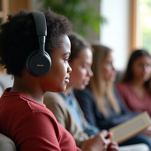 Accessible audiobook library for diverse listeners